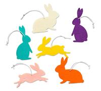 Papierdrachen 12 pendentifs de Pâques en Feutre - Motif Lapins - décoration de Pâques Classique pour Branches et Arrangements de Pâques | décoration de Pâques - Set 10