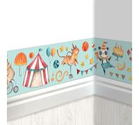 Papierdrachen Bordure enfant Cirque | Bordure chambre enfant | Papier peint enfant | Embellir les murs et les chambres à thème | Décoration murale garçon et fille - Set 3