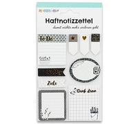 Papierdrachen Bullet Journal Sticky Notes - Noir et Blanc - Lot de 2 - 9 Blocs Différents - Notes Adhésives - Vue d'Ensemble de la Semaine - 1 Unité
