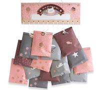 Papierdrachen Calendrier de l'Avent chat - 24 sacs en papier dans 4 designs différents et 24 autocollants - Idée cadeau exceptionnelle pour votre animal de compagnie - Lot de 3