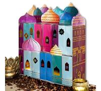 Papierdrachen Calendrier du Ramadan créatif à remplir soi-même - 30 boîtes à remplir pour Enfants - 30x32x10 cm - Eid Mubarak - Kareem - Set 1