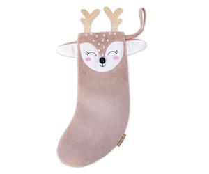 Papierdrachen Chaussettes de Noël 20 x 40 cm - Velours RH - Lot de 1