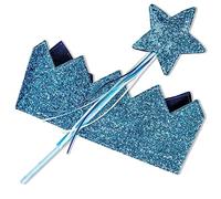 Papierdrachen Couronne scintillante et baguette magique (Turquoise)