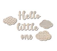 Papierdrachen Décoration Murale en Bois - décoration idéale pour la Chambre d'enfant - Wooden Cutout - Vintage - Boho - Taille env. 35 x 55 cm - Hello Little One - Set 7