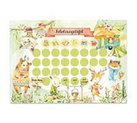 Papierdrachen Lot 10 feuilles récompenses enfants Concept motivant éducation Superbes autocollants garçons filles Motif camping