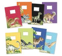 Papierdrachen Lot 8 enveloppes qualité supérieure A4 motif dinosaures protège-cahiers école 250 g/m² lot 16