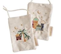 Papierdrachen Porte-Monnaie Oriental Traditionnel pour Enfants - Idéal pour Le Ramadan & la fête du Sucre - 9x13 cm - Aïd Mubarak - Kareem - Mosquée - Idée Cadeau - Coloré Set 1