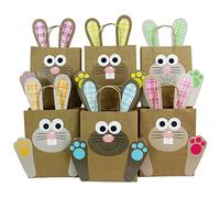 Papierdrachen Sacs-Cadeaux de Pâques à fabriquer et remplir soi-même avec coloré Lapin de Pâques - pour emballer Les Cadeaux des Enfants et des Adultes