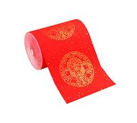 Papiers couplet rouges pour festival de printemps, motifs exquis de poisson-dragon, décoration du Nouvel An pour la maison et le bureau, couplet en papier Xuan mi-mûr pour fête du Nouvel An chinois