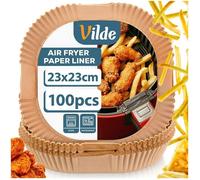 Papiers Cuisson Air Fryer - Sans Marque - 23x23cm 100pcs - Antiadherent Haute Température