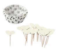 Papiers et piques pour cupcake