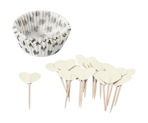 Papiers et piques pour cupcake