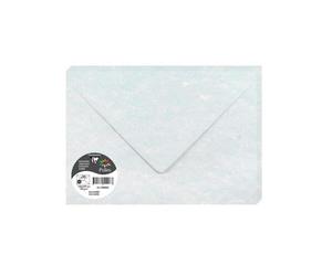 PAPIERS MARBRÉS, Paquet de 20 enveloppes Pollen 162x229mm 120g/m2 - Bleu marbré