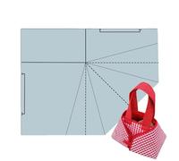 Papiers modèles pour sacs à coudre,Papiers modèles pour débutants,Règle de acrylique pour sac multifonctionnel fait main | Modèles de sacs de panier à biscuits en acrylique, sten pratiques
