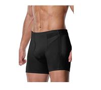 PAPIKOOL pour des Hommes Rembourré Fesses Clochard Enhancer Hip-up Boxeurs Cul Tampon Culotte sous-vêtements Bref (Color : Black, Size : M)