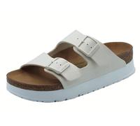 Papillio 1029127 Arizona PAP Flex Platform Eggshell Sandales pour Femmes avec Double Fibia, Blanc, 37 EU