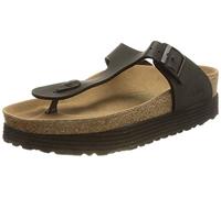 Papillio Femme Gizeh GROOVED Sandale, Platform Noir Veg, 37 EU