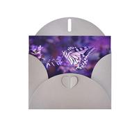 Papillon, 1 impression de vacances, d'amour, boucle, papier nacré, avec enveloppes, cartes de vœux, 10,2 x 15,2 cm