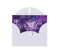 Papillon, 1 impression de vacances, d'amour, boucle, papier nacré, avec enveloppes, cartes de vœux, 10,2 x 15,2 cm