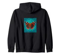 Papillon Amiral Rouge Nature Amoureux des Insectes Rétro Wildlife Sweat à Capuche