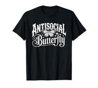 Papillon Antisocial Introverti Rester chez Soi Life Casanier T-Shirt