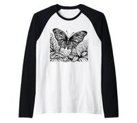 Papillon Art linéaire Entomologiste Manche Raglan