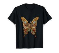 Papillon aux ailes de vitraux cathédrale église gothique T-Shirt