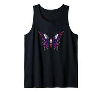Papillon Beau Mandala, Vintage Rétro T-Shirt Débardeur