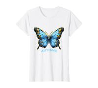 Papillon Bleu autisme Sensibilisation et Espoir T-Shirt Graphique avec Valeur