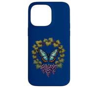 Papillon Bleu et Vigne de Raisin Diana Coque pour iPhone 14 Pro Max