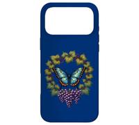 Papillon Bleu et Vigne de Raisin Diana Coque pour iPhone 17 Pro Max