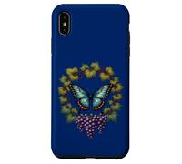 Papillon Bleu et Vigne de Raisin Diana Coque pour iPhone XS Max