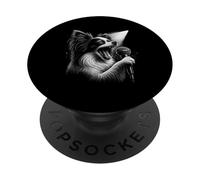 Papillon Chien Chanteur Chanteur Chant Amoureux des chiens PopSockets PopGrip Adhésif