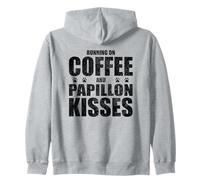Papillon Chien Dire Café et Papillon Love Chien Propriétaire Sweat à Capuche