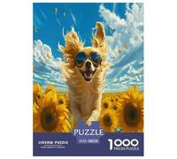 Papillon Chien Puzzle 1000 Pièces Cadeau Unique Jeu Éduchatif Challenge Toy À De Qualité Supérieure Peinture Art pour Adultes Enfants 38x26cm/1000pcs