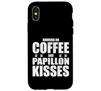 Papillon Chien Rétro Dire Café Amour Propriétaire Chien Coque pour iPhone X/XS
