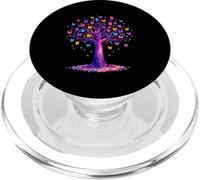 Papillon coloré Arbre Nature Graphique Monarque Papillon PopSockets PopGrip pour MagSafe