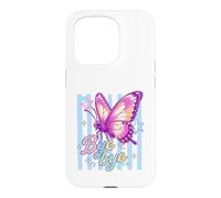 Papillon coloré Bye Bye Whimsical Esthétique Coque pour iPhone 15 Pro