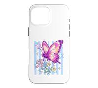Papillon coloré Bye Bye Whimsical Esthétique Coque pour iPhone 16 Pro Max