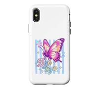 Papillon coloré Bye Bye Whimsical Esthétique Coque pour iPhone X/XS