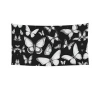 Papillon coloré dessiné à la main - Décoration de vacances - Bannière d'intérieur et d'extérieur - Pour anniversaire, remise de diplôme