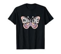 Papillon Coraline - Word Art personnalisé avec nom Mignon T-Shirt