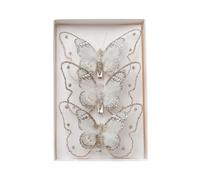 Papillon de noël Suspendu, décoration d ' Arbre, Papillons Suspendus avec Accessoires, Tige, Artisanat de Vacances