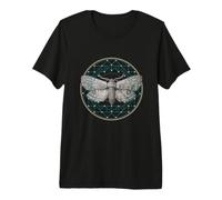 Papillon De Nuit Insectes Géométrie Sacrée T-Shirt Haut de Gamme