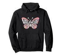 Papillon de Valence - Art personnalisé avec nom Mignon Sweat à Capuche