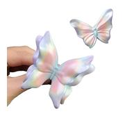 Papillon De Voiture Désodorisant, Voiture pour Grilles d'Aération, Clips de Grille D'aération de Voiture pour l'intérieur, Décorations de Maison de Bureau, 2 Tailles (Blanc, 1)