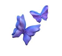 Papillon De Voiture Désodorisant, Voiture pour Grilles d'Aération, Clips de Grille D'aération de Voiture pour l'intérieur, Décorations de Maison de Bureau, 2 Tailles (Violet-B, 1)