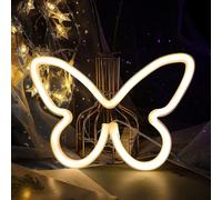 Papillon Décoration Led Néon Décoration murale, Veilleuse Pour Noël Fille Cadeau d'anniversaire Salon Chambre Chambre Décoration murale