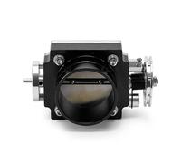 Papillon des gaz CORPS DE PAPILLON 80 MM COLLECTEUR D'ADMISSION PERFORMANCE EN ALUMINIUM BILLETTE CORPS DE PAPILLON UNIVERSEL(Le noir)