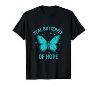 Papillon d'espoir Bleu Sarcelle T-Shirt